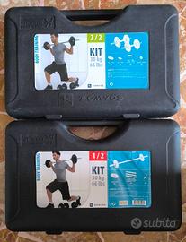 KIT MANUBRI E BILANCIERE 30KG