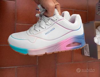 skechers  bianche   uno  pop  of sunshine  n  36