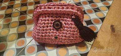 Pochette Clutch Rosa metallizzato