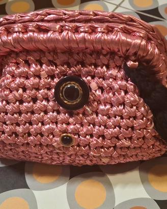Pochette Clutch Rosa metallizzato
