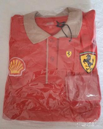 polo ferrari manica lunga nuova con cartellino