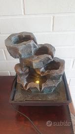 Fontana zen con luce