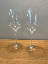 coppia calici vino rosso da degustazione 