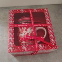 Set tazza rossa babbo natale 