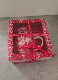 Set tazza rossa babbo natale 