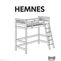 Letto a soppalco singolo IKEA HEMNES