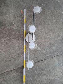Lampadario a Soffitto 4 Luci LED Orientabile