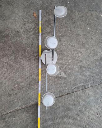 Lampadario a Soffitto 4 Luci LED Orientabile