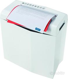 Distruggidocumenti da 6 mm, Bianco argento, taglio