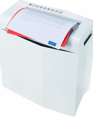 Distruggidocumenti da 6 mm, Bianco argento, taglio