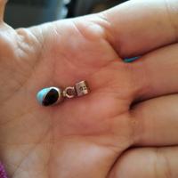 ciondolo argento 925 e ambra 