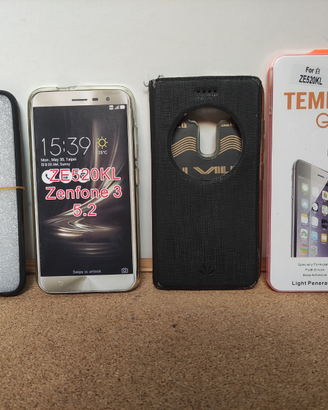 ASUS ZENFONE 3 5.2 COVER/ Custodia/vetro temperato