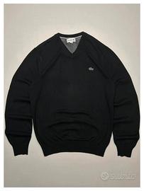 Maglione Lacoste Nero Nuovo Originale