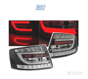 FARI LED PER AUDI A6 C6 SEDAN 04-08 NERI LED 6PIN