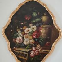 Quadri dipinti sul legno massiccio.