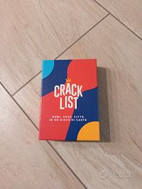 Crack List il gioco da tavola  del momento