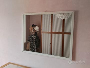 specchio cornice bianca 