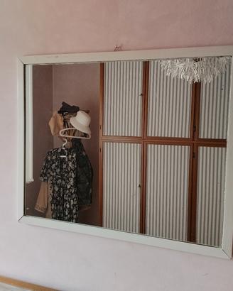 specchio cornice bianca 