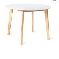 tavolo tondo bianco diametro 105 cm