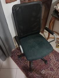 sedia per ufficio in alcantara 