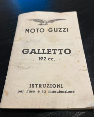 Antico libretto moto guzzi