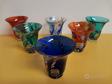 Bicchierini murano firmati cenedese