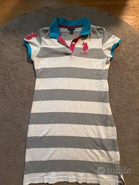 U.S. Polo Assn. Polo Righe Grigie Donna M