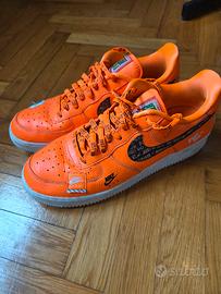 Nike Air Force 1 Just Do It arancioni tg 45