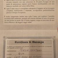 Tappeto persiano 153 cm x 136 cm con certificato d