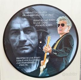 Vinile 33 giri da parete omaggio a Luciano 