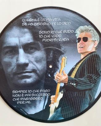 Vinile 33 giri da parete omaggio a Luciano 
