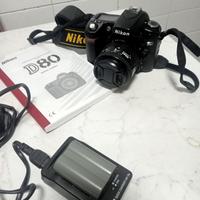Nikon d80 3 obiettivi+accessori 