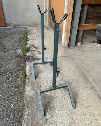 Supporti per bilancere in metallo per palestra