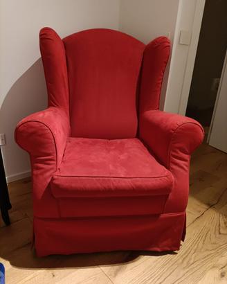 Poltrona Bergère con pouf