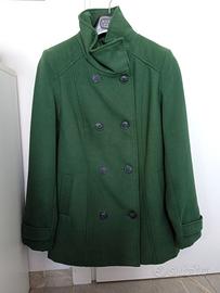 Cappotto verde Bonprix con bottoni taglia S 40