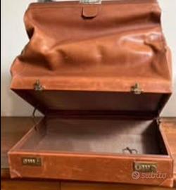 Originale Valigia vintage in cuoio