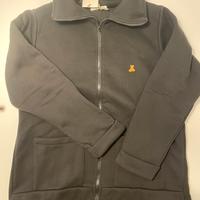 Felpa nera casual con zip