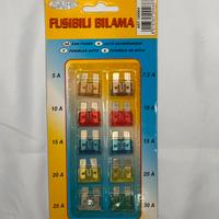 10 fusibili bilama per auto