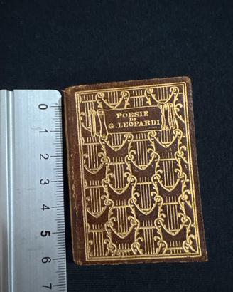 Minilibro "Poesie" Leopardi 1926- 6 cm