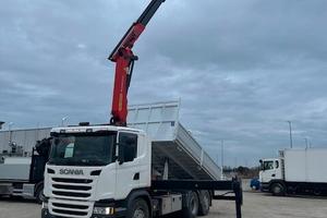Scania G450 Euro 6 Gru + Ribaltabile