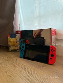 Nintendo Switch Pari al Nuovo + Let's Go pikachu