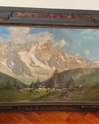 Coppia quadri antichi Dolomiti