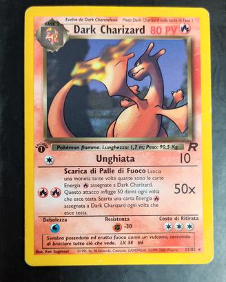 Dark Charizard Team Rocket #21 ITA 1a edizione