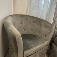 poltrona grigio scuro 