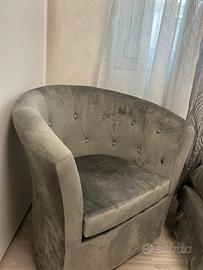 poltrona grigio scuro 