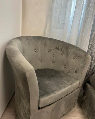 poltrona grigio scuro 