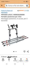 porta bici da 3 unità 