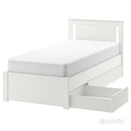 Letto bianco Songesand singolo Ikea