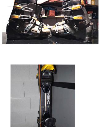 sci Rossignol 165cm + scarponi+bastoncini