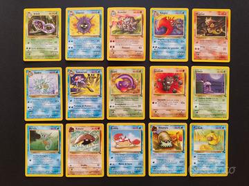 Lotto 23 carte Pokemon set Fossil ITA